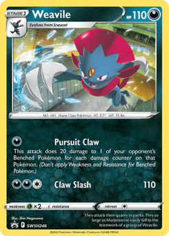 Weavile SWSH Black Star Promos card