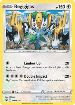 Regigigas SWSH Black Star Promos card