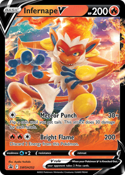 Infernape V SWSH Black Star Promos card