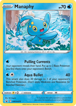 Manaphy SWSH Black Star Promos card