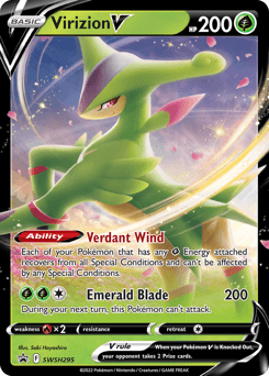 Virizion V SWSH Black Star Promos card