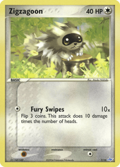 Zigzagoon EX Trainer Kit Latios card