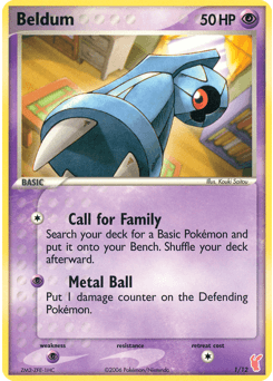 Beldum EX Trainer Kit 2 Plusle card