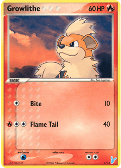 Growlithe EX Trainer Kit 2 Minun card