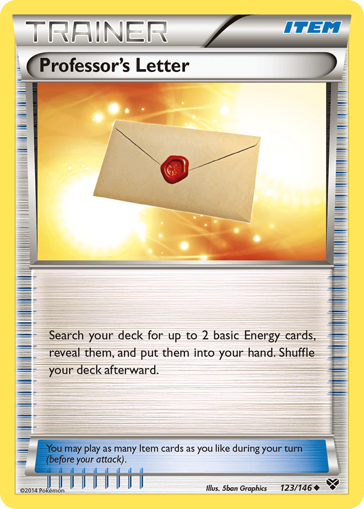 Professor's Letter XY card