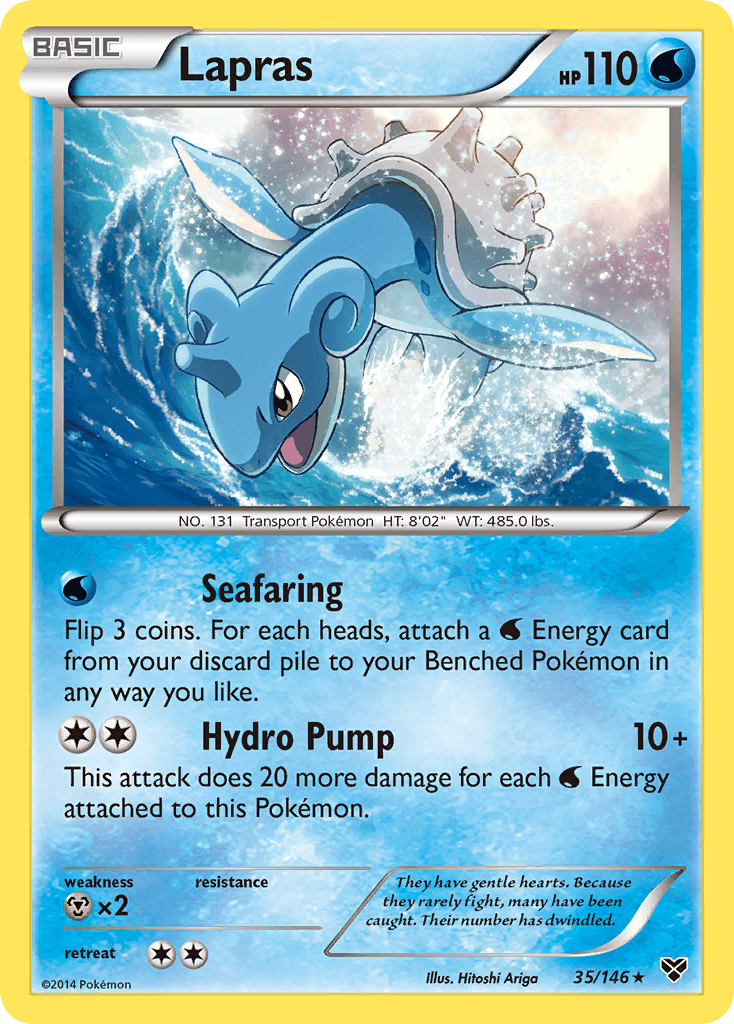 Lapras XY card