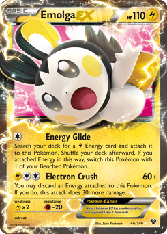 Emolga-EX XY card