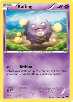 Koffing Fates Collide card