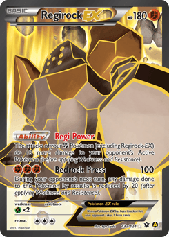 Regirock-EX Fates Collide card