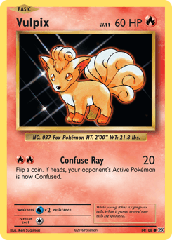 Vulpix Evolutions card