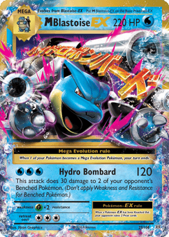 M Blastoise-EX Evolutions card