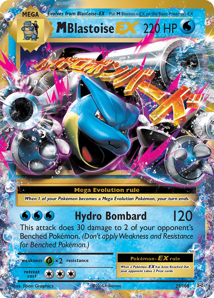 M Blastoise-EX Evolutions card