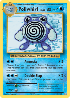 Poliwhirl Evolutions card