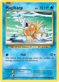 Magikarp Evolutions card