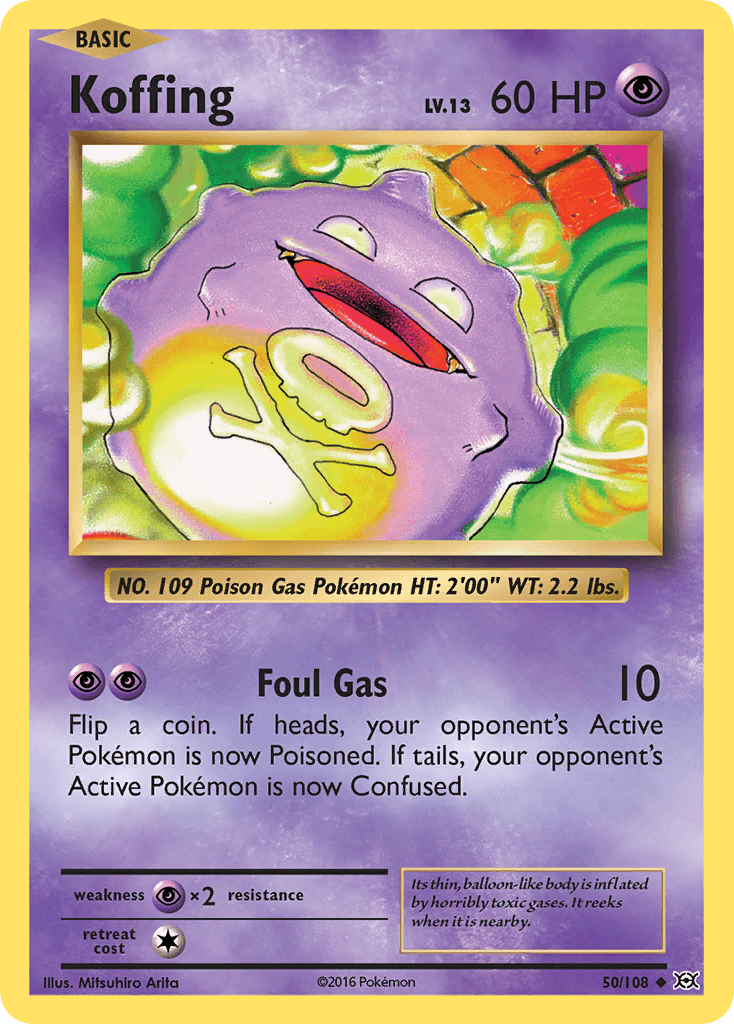 Koffing Evolutions card