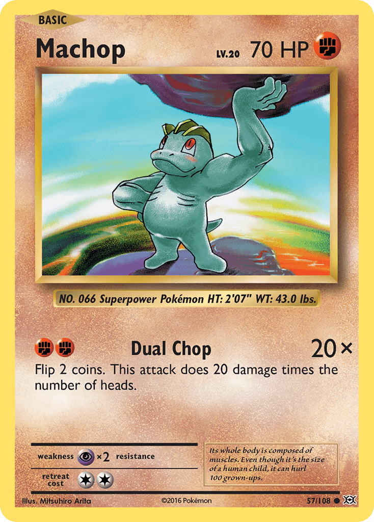 Machop Evolutions card