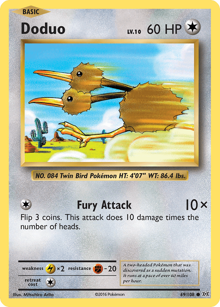 Doduo Evolutions card