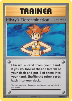 Misty's Determination Evolutions card