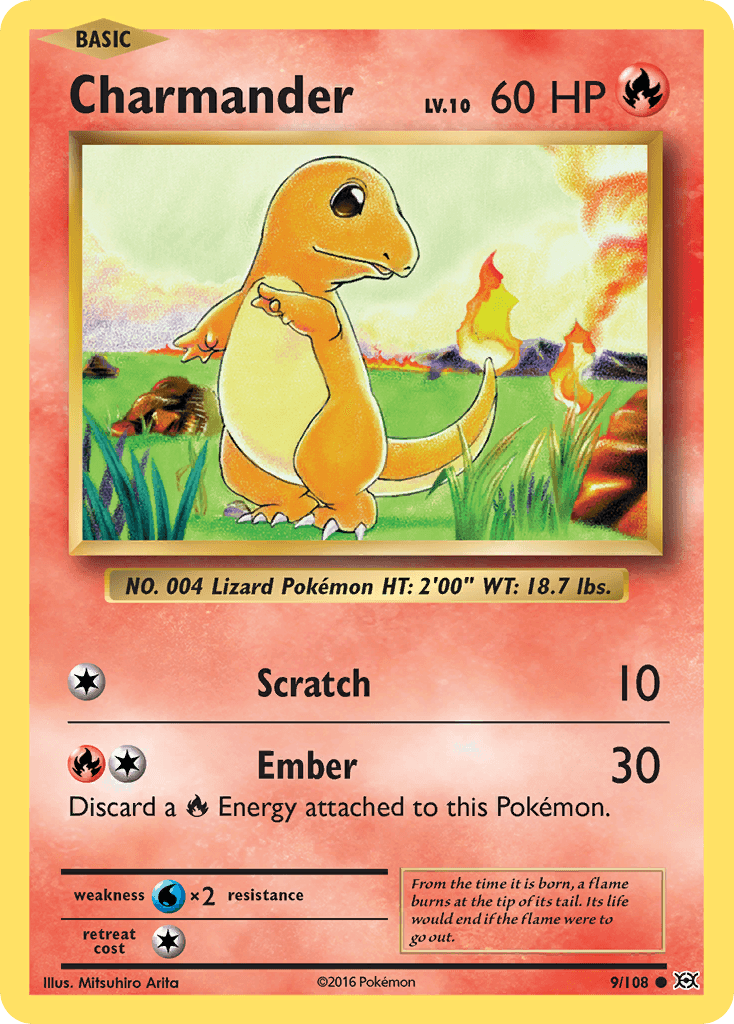 Charmander Evolutions card