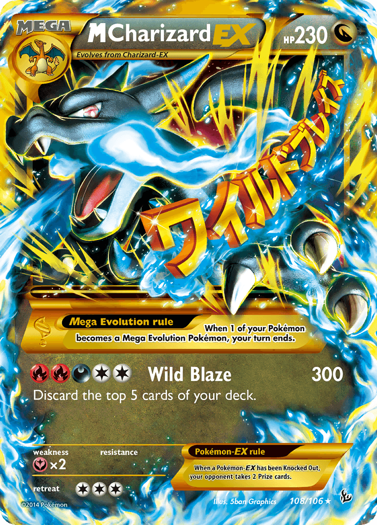 M Charizard-EX Flashfire card
