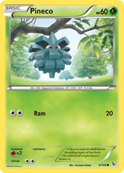 Pineco Flashfire card
