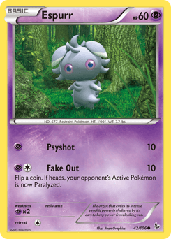 Espurr Flashfire card