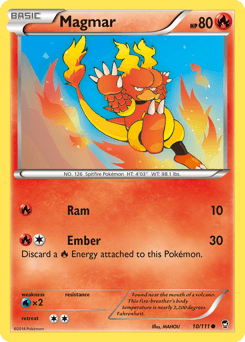 Magmar Furious Fists card