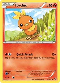 Torchic Furious Fists card