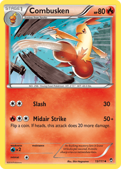 Combusken Furious Fists card