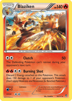 Blaziken Furious Fists card