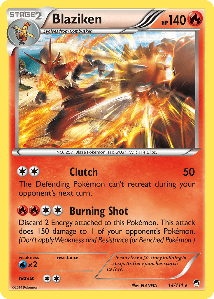 Blaziken Furious Fists card