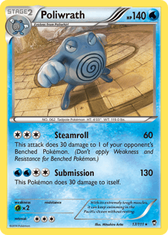 Poliwrath Furious Fists card