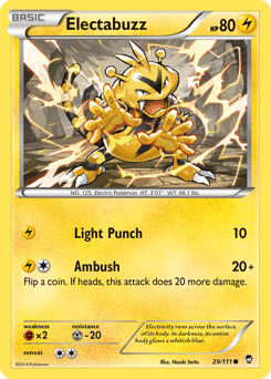 Electabuzz Furious Fists card