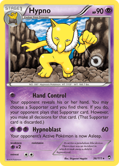 Hypno Furious Fists card