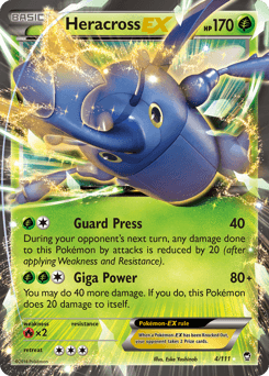 Heracross-EX Furious Fists card