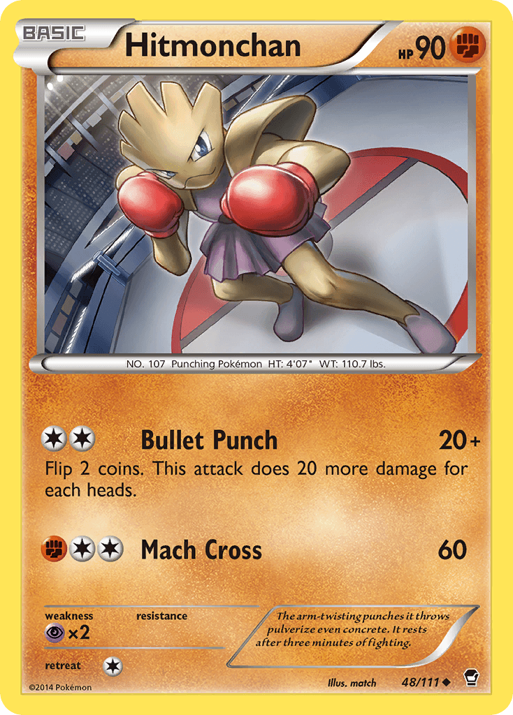 Hitmonchan Furious Fists card