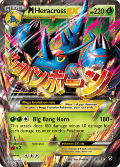 M Heracross-EX Furious Fists card