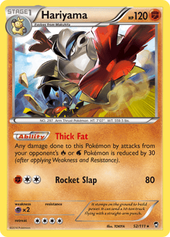 Hariyama Furious Fists card