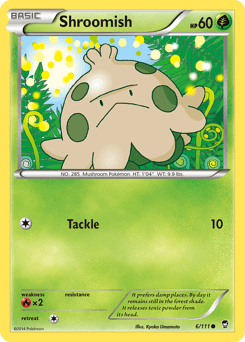 Shroomish Furious Fists card