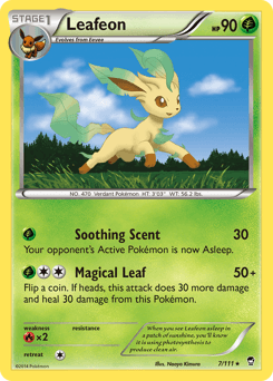 Leafeon Furious Fists card