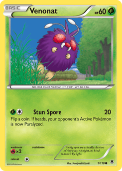 Venonat Phantom Forces card