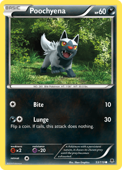 Poochyena Phantom Forces card