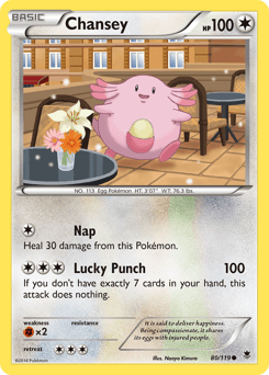 Chansey Phantom Forces card