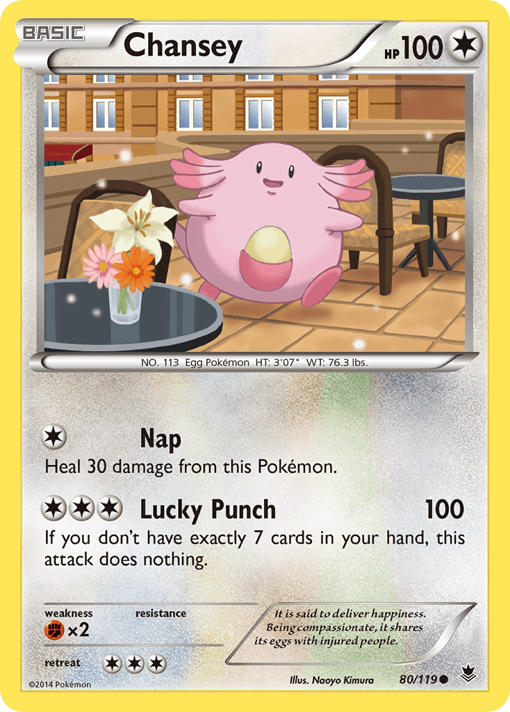 Chansey Phantom Forces card
