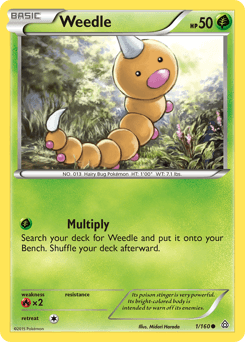 Weedle Primal Clash card