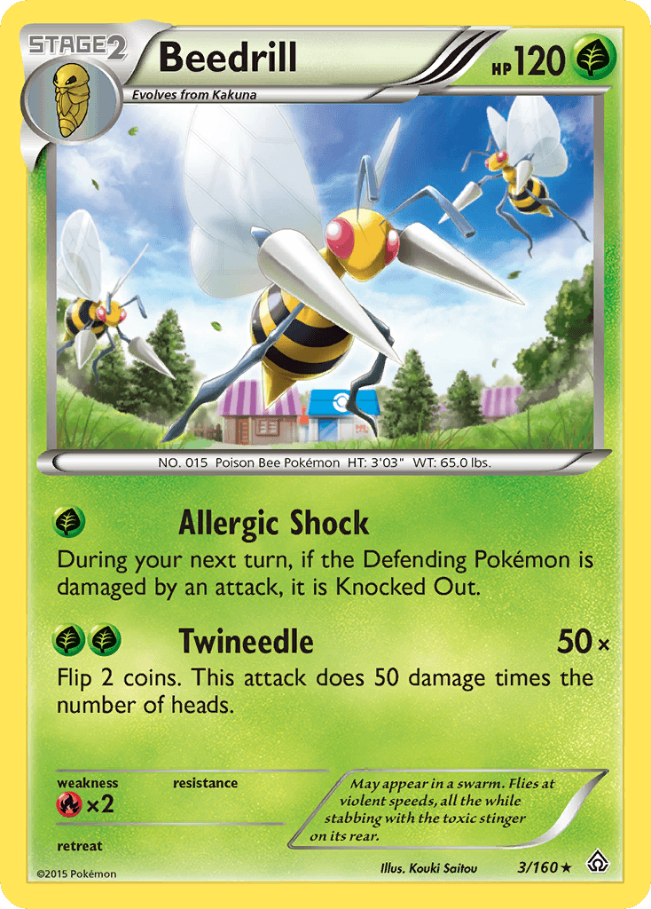 Beedrill Primal Clash card