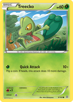 Treecko Primal Clash card