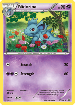 Nidorina Primal Clash card