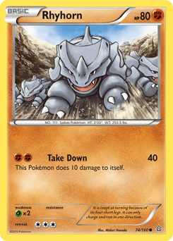 Rhyhorn Primal Clash card