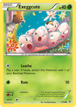 Exeggcute Roaring Skies card
